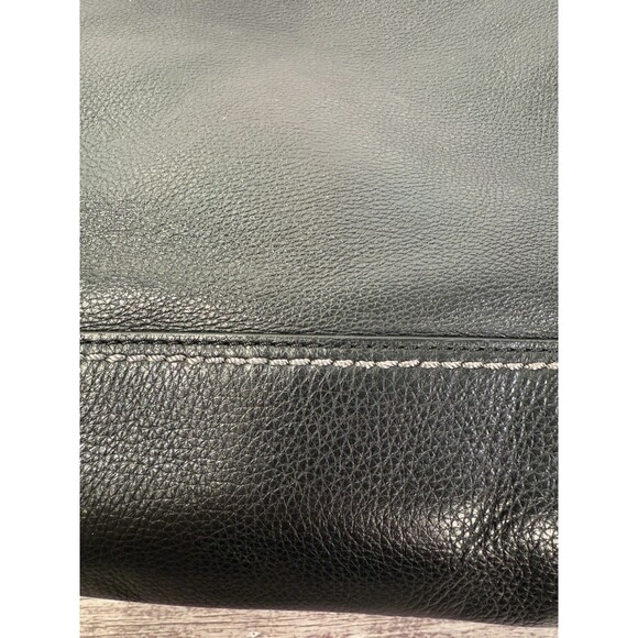 Coach Park Leather Swingpack F49170 Black Shoulder Crossbody Bag Messenger - Picture 11 of 17